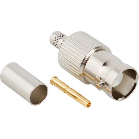 Коннектор BNC прямой папа RG142, RG400